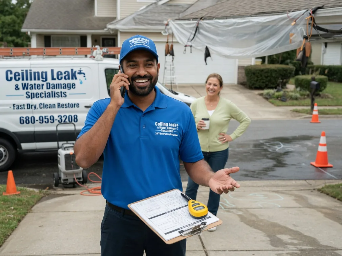 Ceiling Leak Cleanup Moscow Mills, MO FAQs
